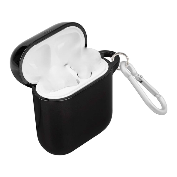 Promate Rugged Electroplated TPU Case for Apple Airpods - Black | NEONCASE