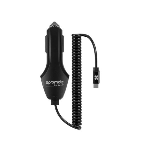 Promate 8.4A Triple Port Quick Charge 3.0 Car Charger - Black | Trinix-2