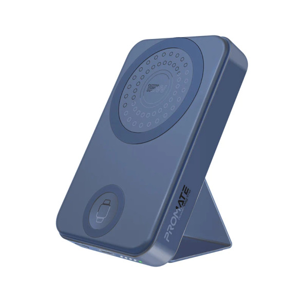 Power Bank Inalámbrico - Promate Powermag-10+ Inalámbrico MagSafe 15W  10000mAh PROMATE, 22.5 W, Azul