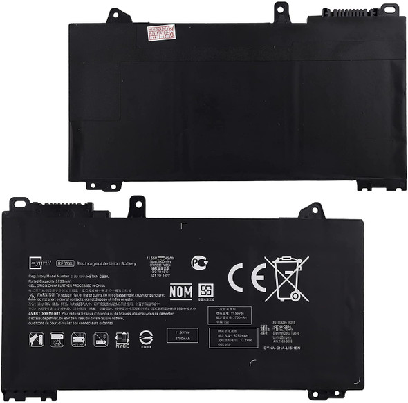 HP RE03XL Grade A+ Original Cells Battery Compatible with HP ProBook 430 440 450 G6 zhan66 Pro 13 G2 HSTNN-OB1C