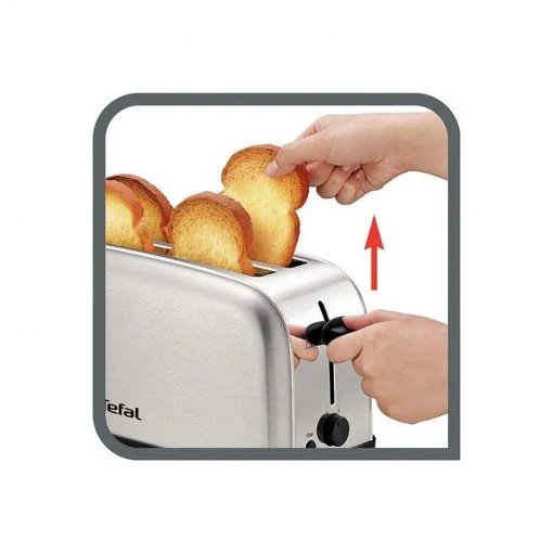 Tefal Toaster Equinox 2 Long Slots Stainless Steel | TL330D11