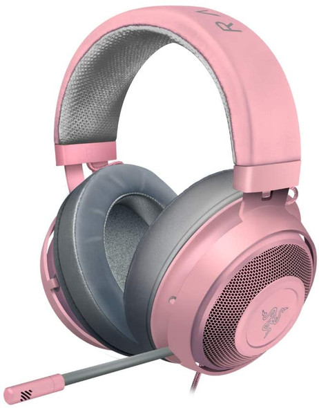 Razer Kraken Wired Gaming Headset for Multiplatform Gaming for PC, PS4, Xbox One and Switch, Quartz / Pink | RZ04-02830300-R3M1