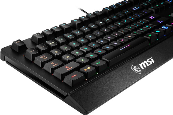 MSI Vigor GK20 US Gaming Backlit RGB Dedicated Hotkeys Anti-Ghosting Water Resistant Gaming Keyboard | S11-04US261-CLA