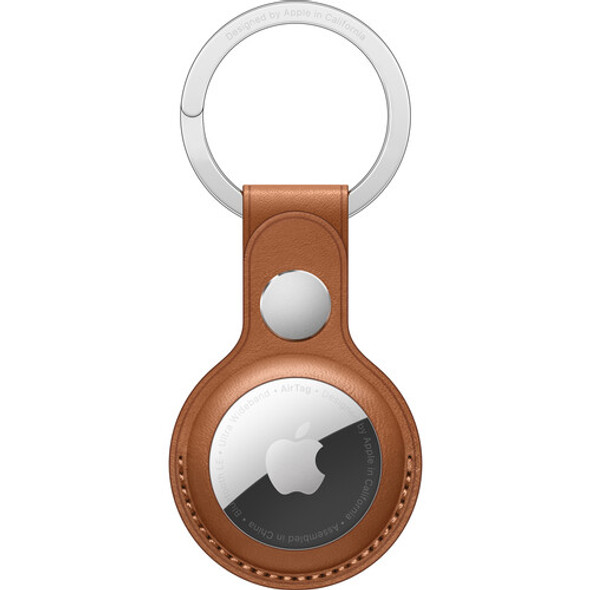 Apple AirTag Leather Key Ring - Saddle Brown | MX4M2ZM/A