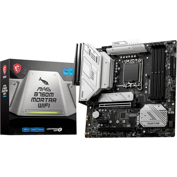MSI MAG B760M Mortar Max Wifi DDR5 Motherboard | 911-7E13-006