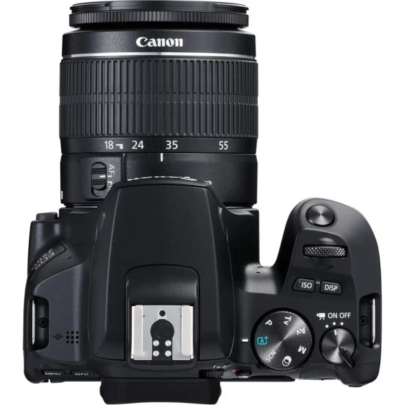 Canon EOS 250D DSLR camera double zoom kit with 18-55mm and 75-300mm lenses vari-angle touchscreen