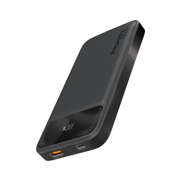 Promate 10000mAh Super-Slim Power Bank ,Black | Torq-10.Black