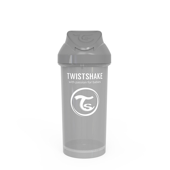 Twistshake Straw Cup 360ml 12+m Pastel Grey | 78680
