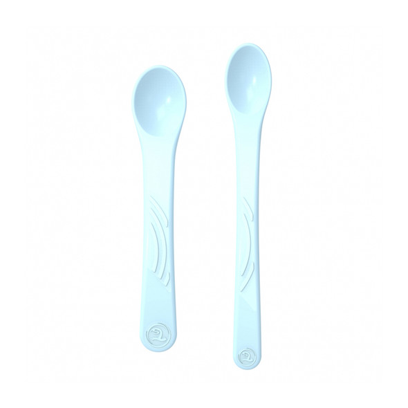 Twistshake 2x Feeding Spoon Set 4+m Pastel , Blue | 78190