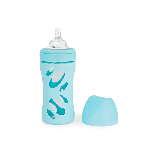 Twistshake Anti-colic Glass bottle 260mL Pastel Blue | 78583