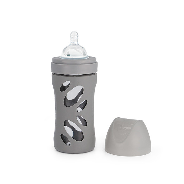 Twistshake Anti-colic Glass bottle 260mL Pastel Grey | 78679