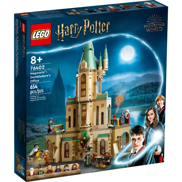 LEGO 76402 Harry Potter Hogwarts: Dumbledore’s Office Castle Toy, Set with Sorting Hat, Sword of Gryffindor and 6 Minifigures | 76402