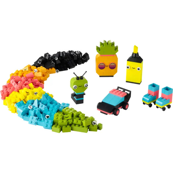 LEGO Classic Creative Neon Colors Fun Brick Box Set | 11027