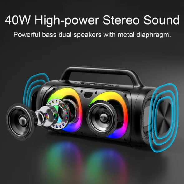 Joyroom JR-MW02 40W Wireless Speaker with RGB Lights | JR-MW02