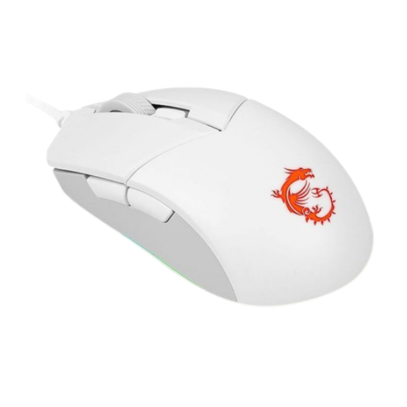 MSI Clutch GM11 Gaming Mouse 5000 DPI With 7 RGB Lighting Modes - White | S12-0401980-CLA