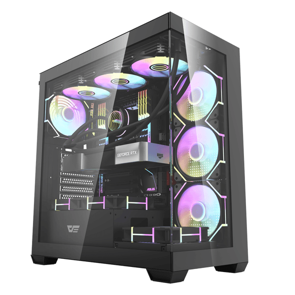DarkFlash DS900 ATX PC Case - Black | DS900