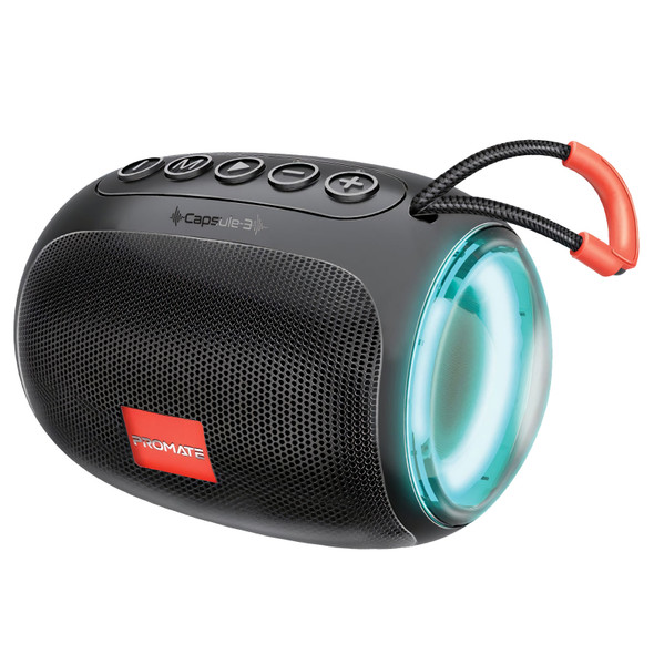 Promate CAPSULE-3 Bluetooth Speaker - Black | CAPSULE-3