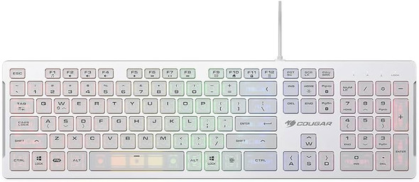 COUGAR VANTAR S Gaming White Keyboard, White | CGR-WRNMW-VSW