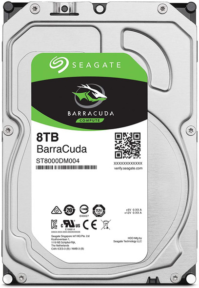 Seagate BarraCuda 8TB Internal Hard Drive HDD – 3.5 Inch Sata 6 Gb/s 5400 RPM 256MB Cache for Computer Desktop PC –| ST8000DM004 (AC1CSSB6)