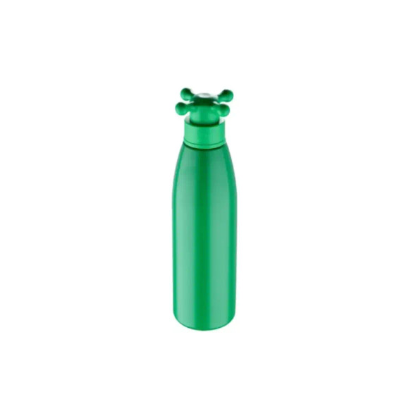Benetton Home Single Wall Water Bottle 750ML SS Green W/ Tap LID Rainbow Be | BE-0810-GR-HU