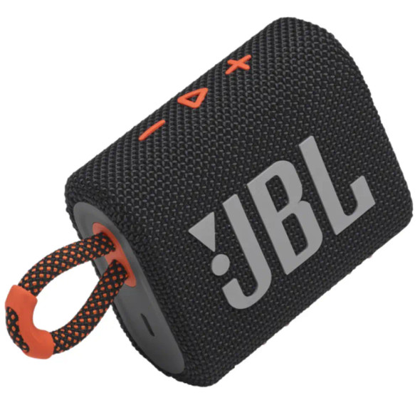 JBL Go 3 Portable Bluetooth Speaker - Black/Orange | Go 3
