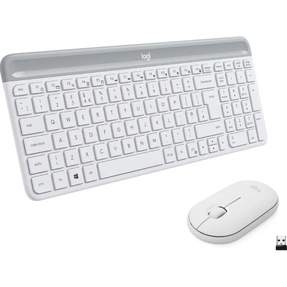 Logitech MK470 Slim Combo  wireless keyboard and mouse White | 920-009205