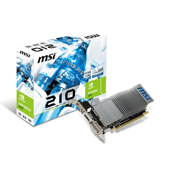 MSI NVIDIA GeForece 210 1GB DDR3 Graphics Card | N210-1GD3/LP