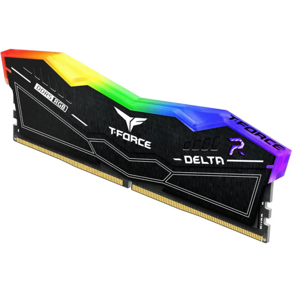 TEAMGROUP T-Force Delta RGB DDR5 Ram Kit 32GB (2x16GB) 5600MHz PC5-44800 CL36 Desktop Memory Module Ram Chipset XMP 3.0 & AMD EXPO Ready ,Black | FF3D532G5600HC36BDC01
