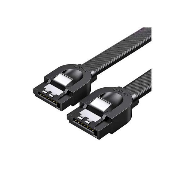 UGREEN 30797 black SATA 3.0 data cable 0.5 meter straight to right angle connectors