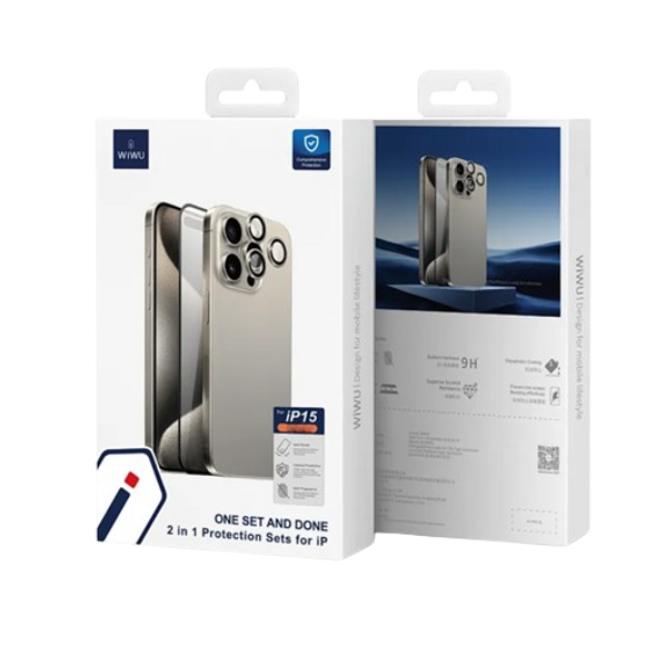 WIWU 2 in 1 Protection sets for Iphone 15 Pro | Wi-IP002