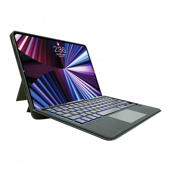 WIWU Mag Touch iPad Keyboard Case 12.9'' English& Arabic, Black