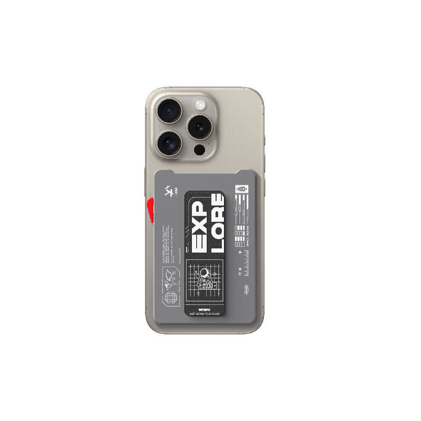 WIWU Mag wallet with stand MW-002 - Gray | MW-002-GY WIWU Mag wallet with stand MW-002 - Gray | MW-002-GY