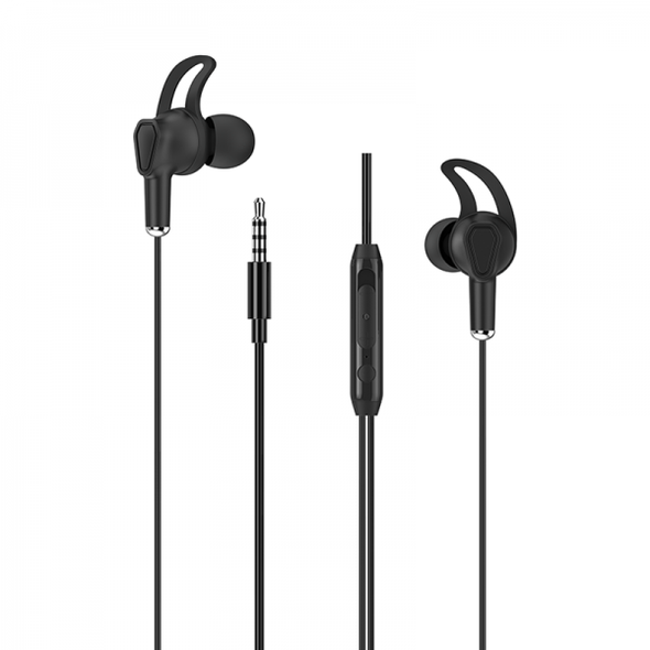 WiWU 3.5mm Audio Jack in-ear stereo wired earphone EB309 Black | EB309-BLK