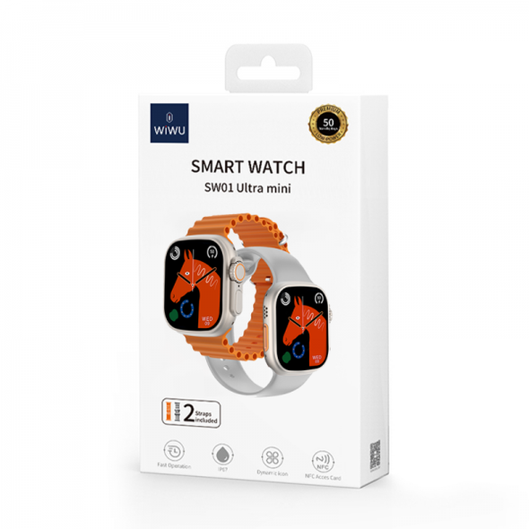 WIWU SW01 Ultra Mini Bluetooth Smart Watch Gold | SW01-M-GLD