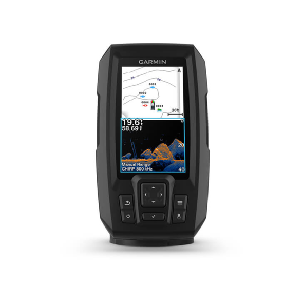 Garmin STRIKER Vivid 4cv With GT20-TM Transducer- 4 Inches - clear Vu and Traditional Chirp | 010-02550-01