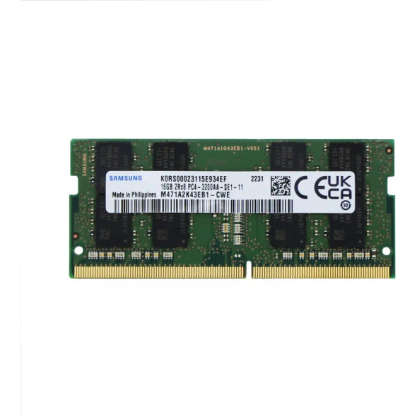 Samsung 16GB (1x16GB) DDR4 3200MHz PC4-25600 SODIMM 2Rx8 CL22 1.2v Gaming Laptop RAM Memory | M471A2K43EB1-CWE