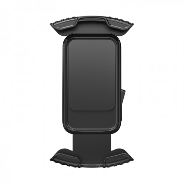 WIWU CH037 black universal bicycle phone holder handlebar mount front view