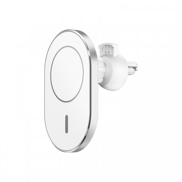 WIWU Magnetic Attached 15W Wireless Charger Car mount CH-306 Silver | CH-306-SLV