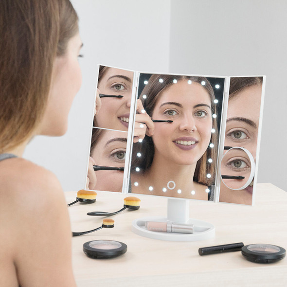 InnovaGoods 4-in -1 Magnifying LED Mirror | V0100904