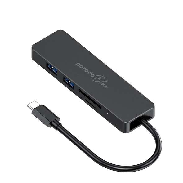 Porodo Blue 5in1 USB-C Hub | PB-51HBC-BK