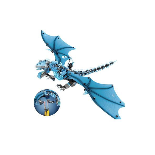 MJI Blue Dragon Vise Rion Building Block Set - 1186PCS | MJI-13005