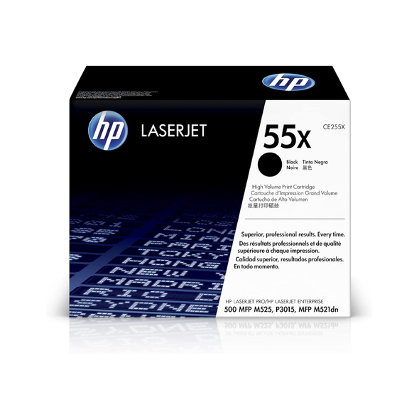 HP 55X CE255X Black Original LaserJet Toner Cartridge | CE255X