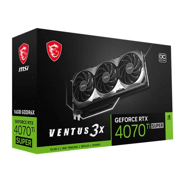 MSI GeForce RTX 4070 Ti Super 16G Ventus 3X OC Graphics Card