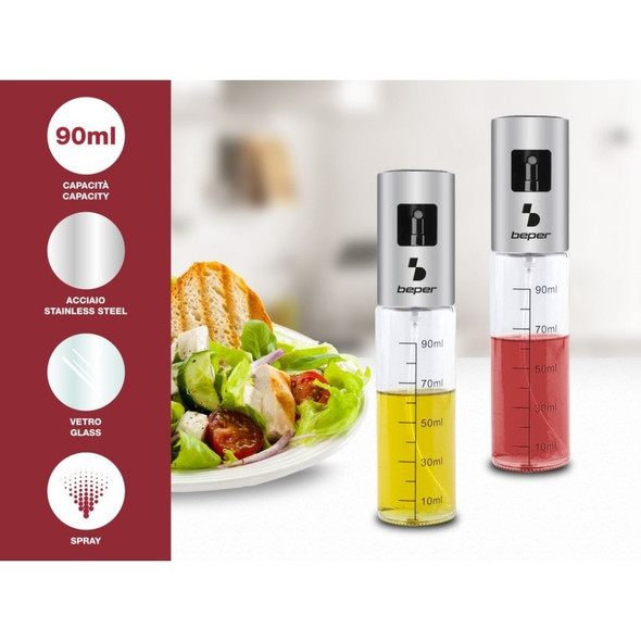 Beper Oil Spray Bottle With Graduated Glass - Oil Sprayer For Cooking Air Fryer | C102SPE001