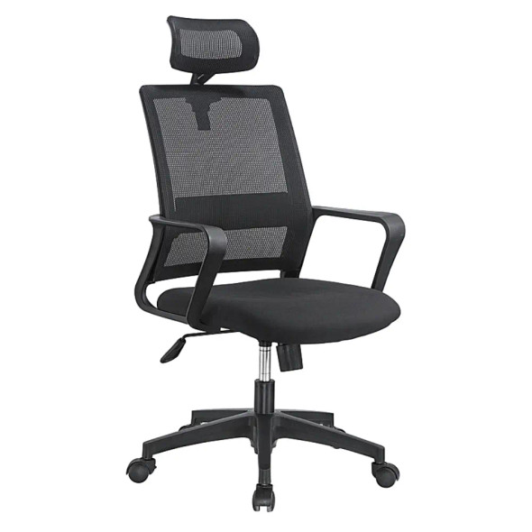 Valencia High Back Chair ,Black Mesh | HS-116A ( 125)