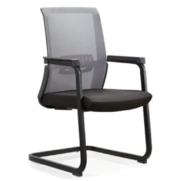 Valencia Visitor Chair ,Grey Back+ Black Seat |  DZY-C503 (325)