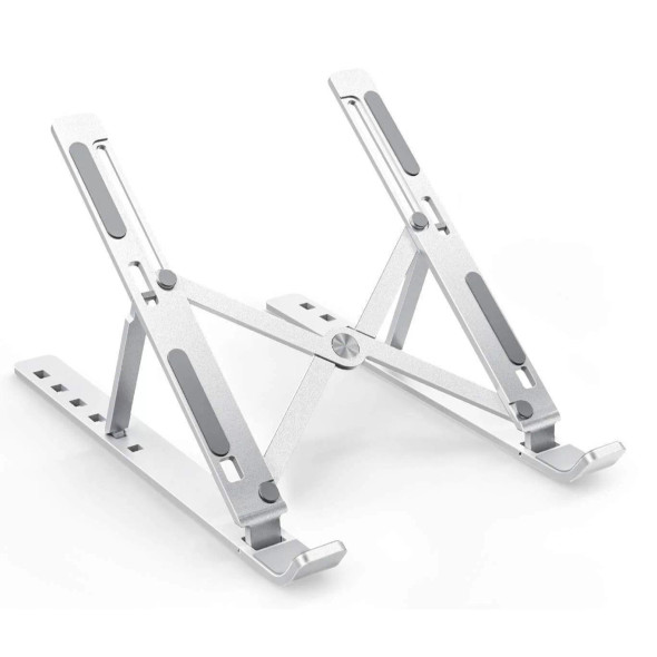 Adjustable A9 10-17" Foldable Laptop Stand, White | A9