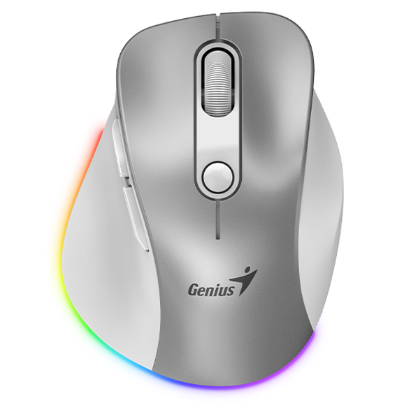 Genius Ergo 9000S Pro Wireless Bluetooth Rechargeable Mini Ergo Silent Mouse | ERGO-9000S-PRO-S