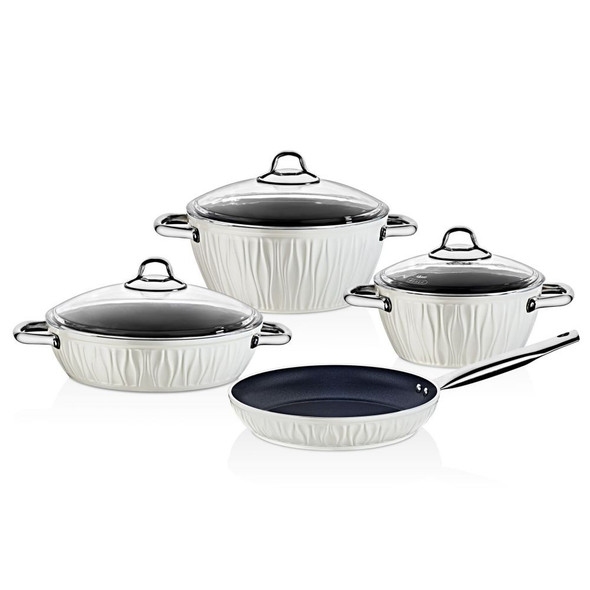 Falez Carnival Series Cooking Set 7pcs - Cream | HUR-A-15473