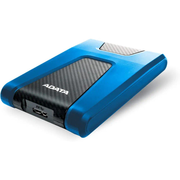 Adata HD650 2 TB Portable External Hard Drive -2.5 Inches ,Blue | AHD650-2TU31-CBL